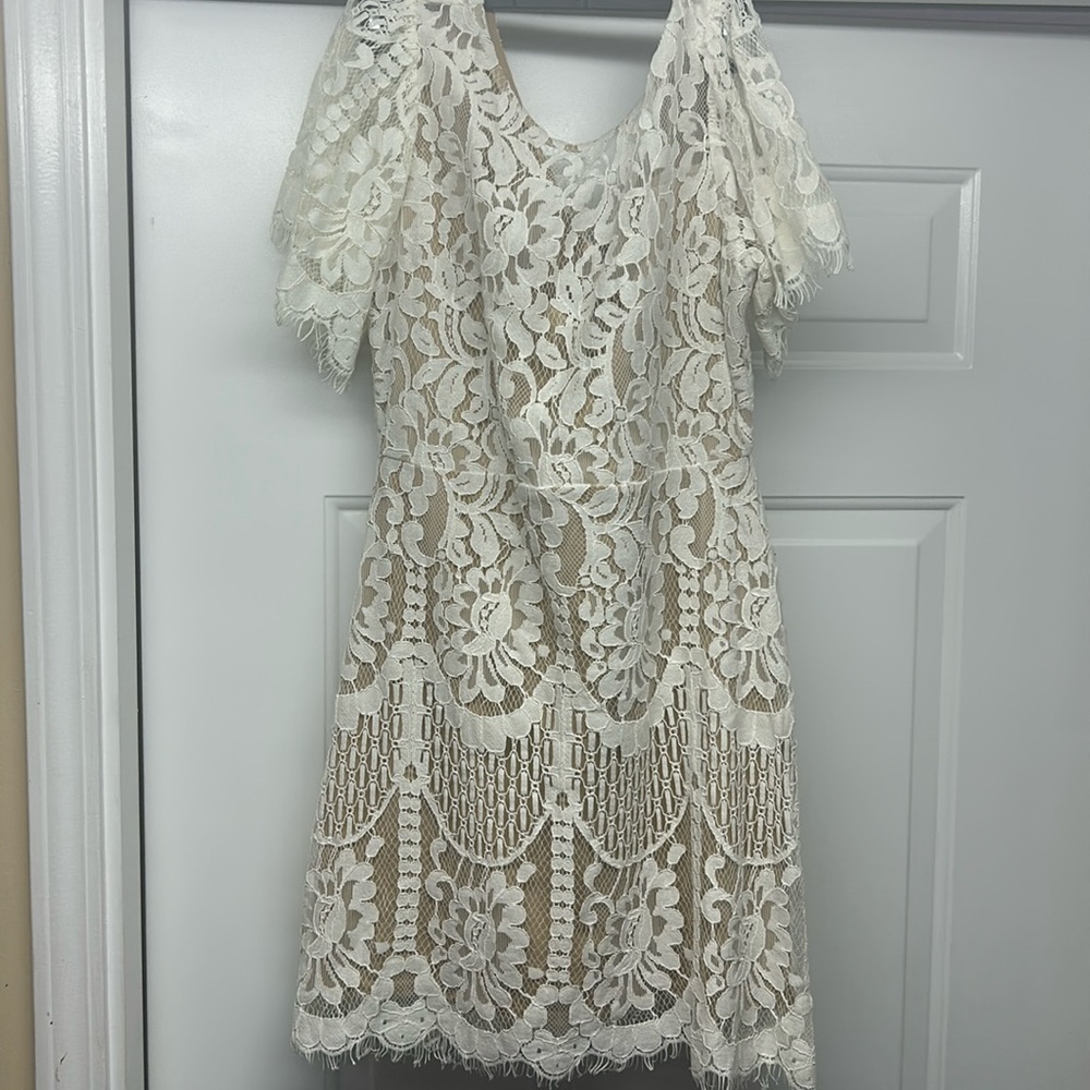 Lulu lace and nude dress